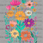 Floral Spring Ready to Press Instant Peel DTF Transfers Sublimation Transfers