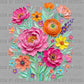 Floral Fake Texture Spring Summer Ready to Press DTF Transfers Sublimation Transfers