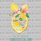 Summer Floral Lemon Ready to Press Transfer DTF Transfer
