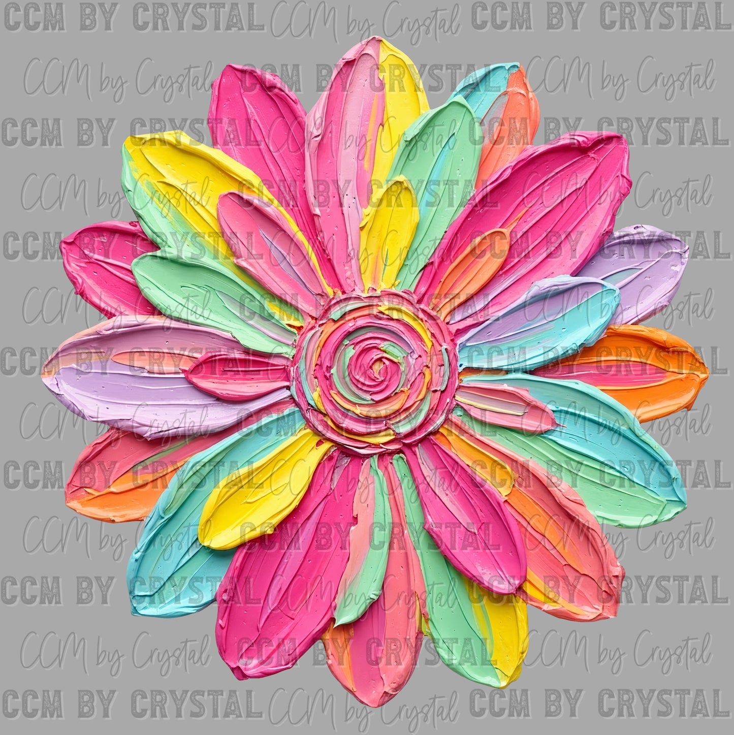 Flower Fake Texture Spring Summer Ready to Press DTF Transfers Sublimation Transfers