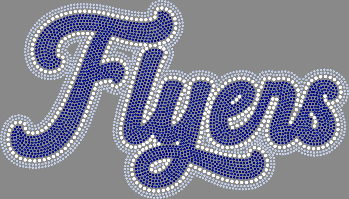 Flyers Approximately 11" wide 3 Color Spangle Transfer