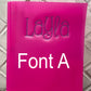 Personalized Embroidered Brad Pocket Folder