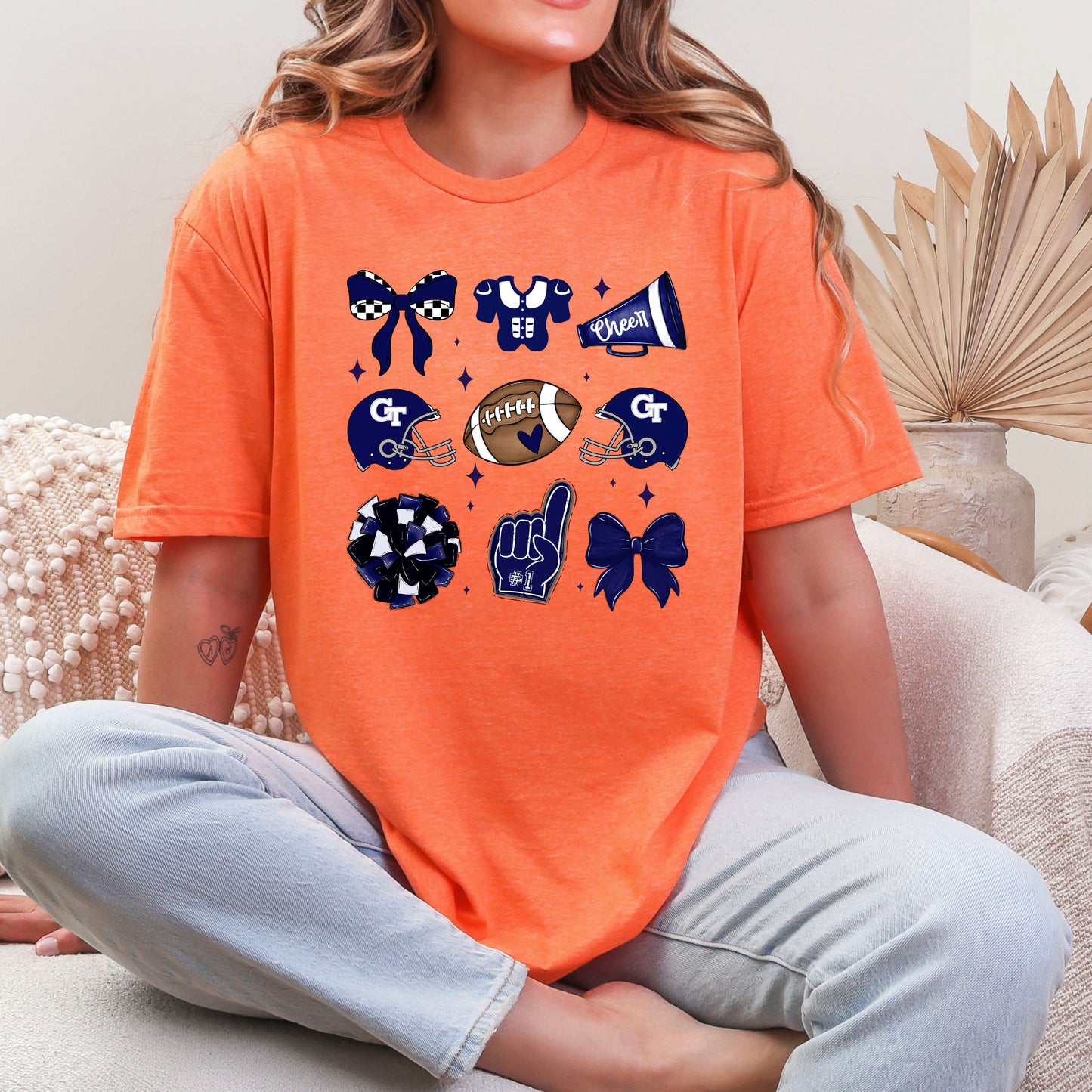 GT Football Coquette Tigers T-shirt