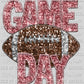Game Day Football Faux Sequins Faux Embroidery Ready To Press Transfer