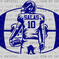 Personalized Pick your Name, Number and Color Football Player Ready to Press DTF Transfer