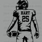 Personalized Pick your Name, Number and Color Football Player Ready to Press DTF Transfer