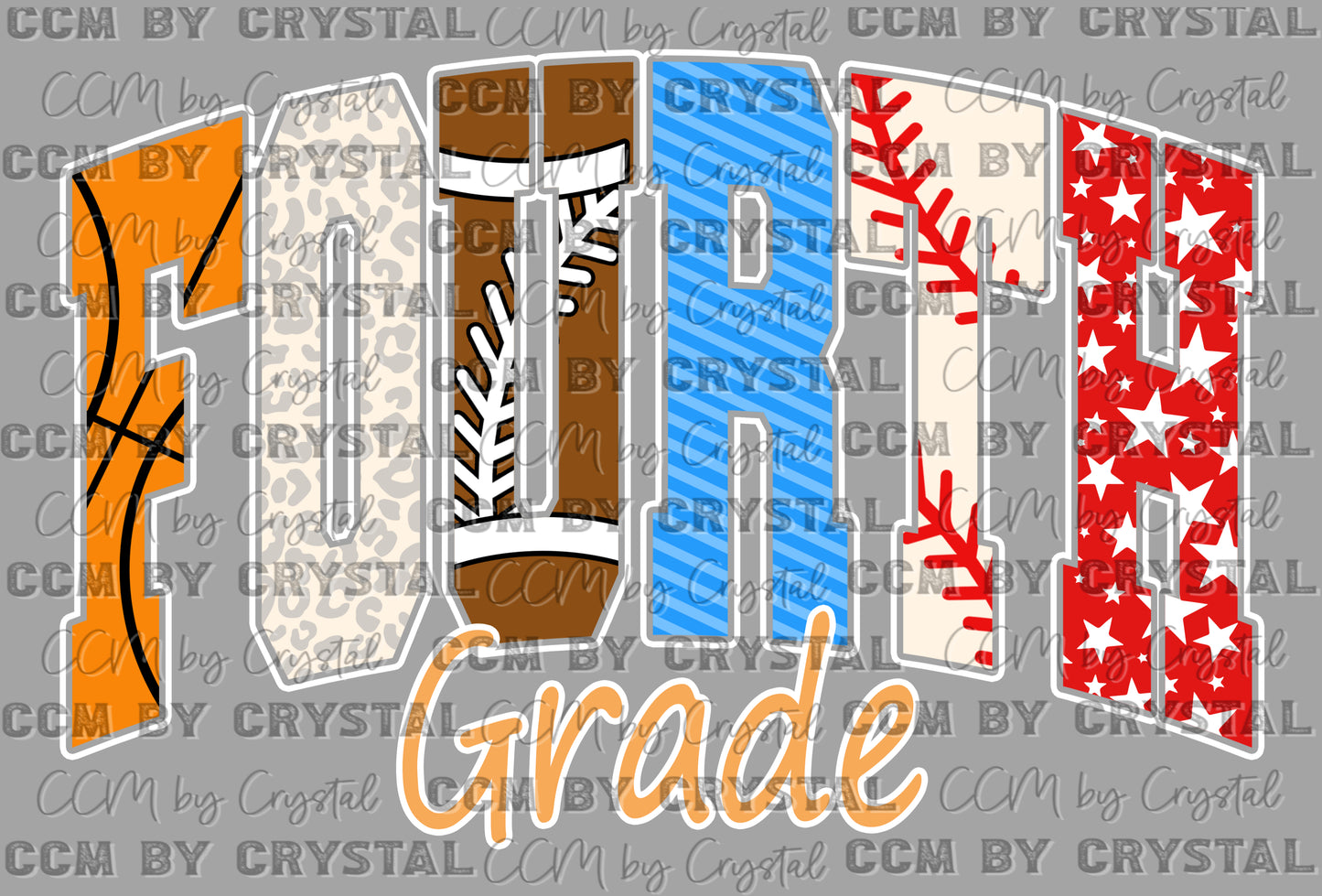 Fourth Grade Back to School Sports Ready to Press Transfer DTF Transfer