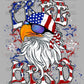 Freebird Eagle 4th of July Patriotic American Flag Ready to Press Transfer DTF Transfer Sublimation Transfer