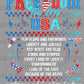 America Freedom Tour 1776 Fourth of July Ready to Press Transfer DTF Transfer
