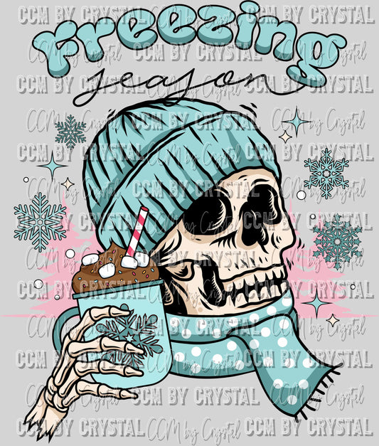 Freezing Season Winter Skellie Ready to Press Transfer