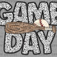 Game Day Baseball Bat Ready to Press Transfer DTF Transfer Sublimation Transfer