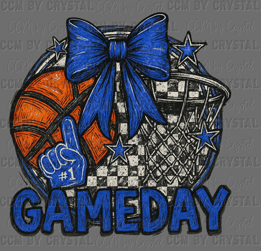 Basketball Game Day Royal Ready to Press DTF Transfers Sublimation Transfers