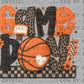 Game Day Basketball Faux Fake Yarn Ready to Press Transfer Instant Peel DTF Transfer Sublimation Transfer