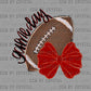 Game Day Football Red Ready to Press Instant Peel DTF Transfers Sublimation Transfers