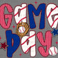 Game Day Baseball Ready to Press Instant Peel DTF Transfers Sublimation Transfers
