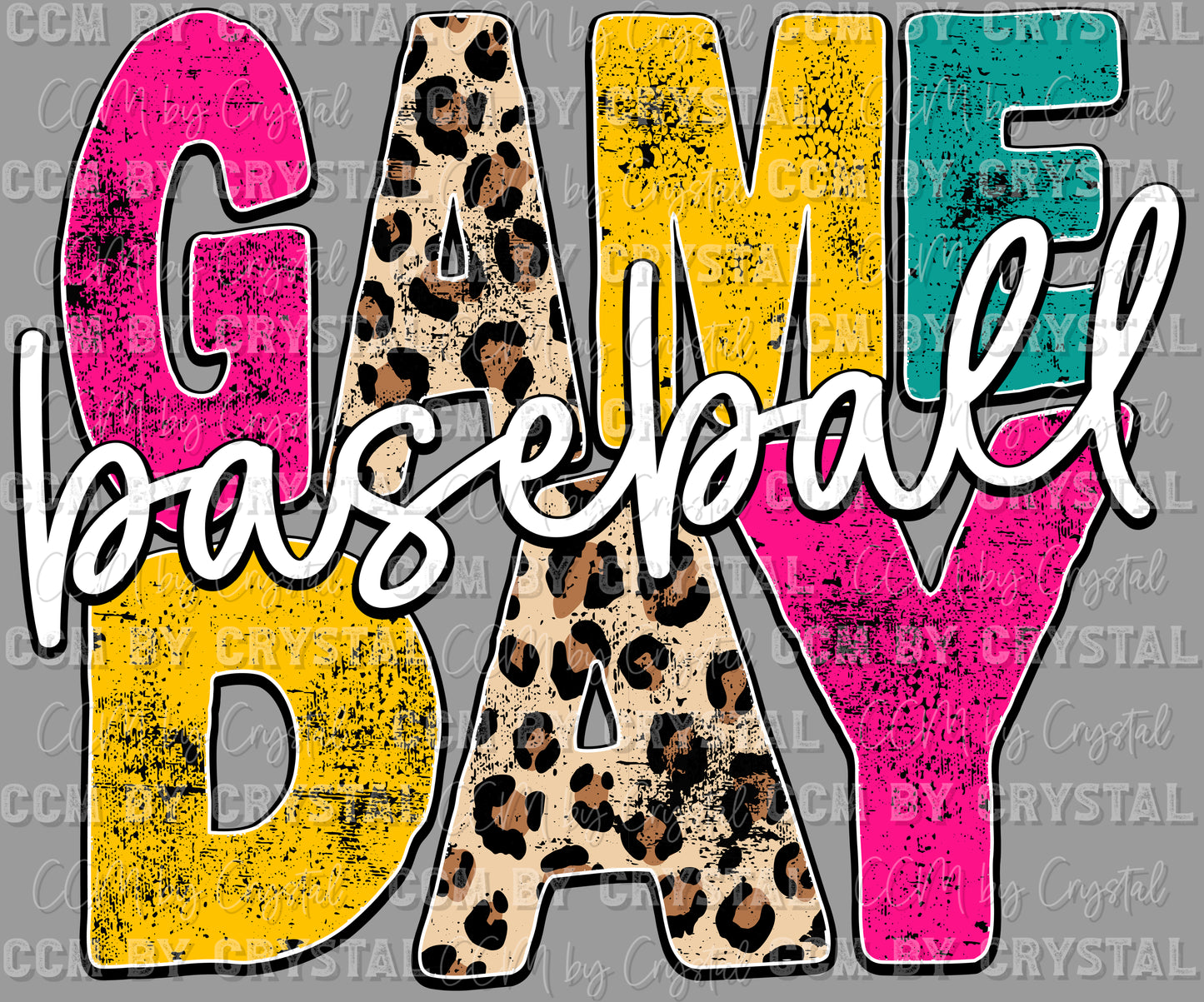 Game Day Baseball Ready to Press Transfer DTF Transfer Sublimation Transfer