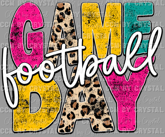 Game Day Football Ready to Press Transfer DTF Transfer Sublimation Transfer