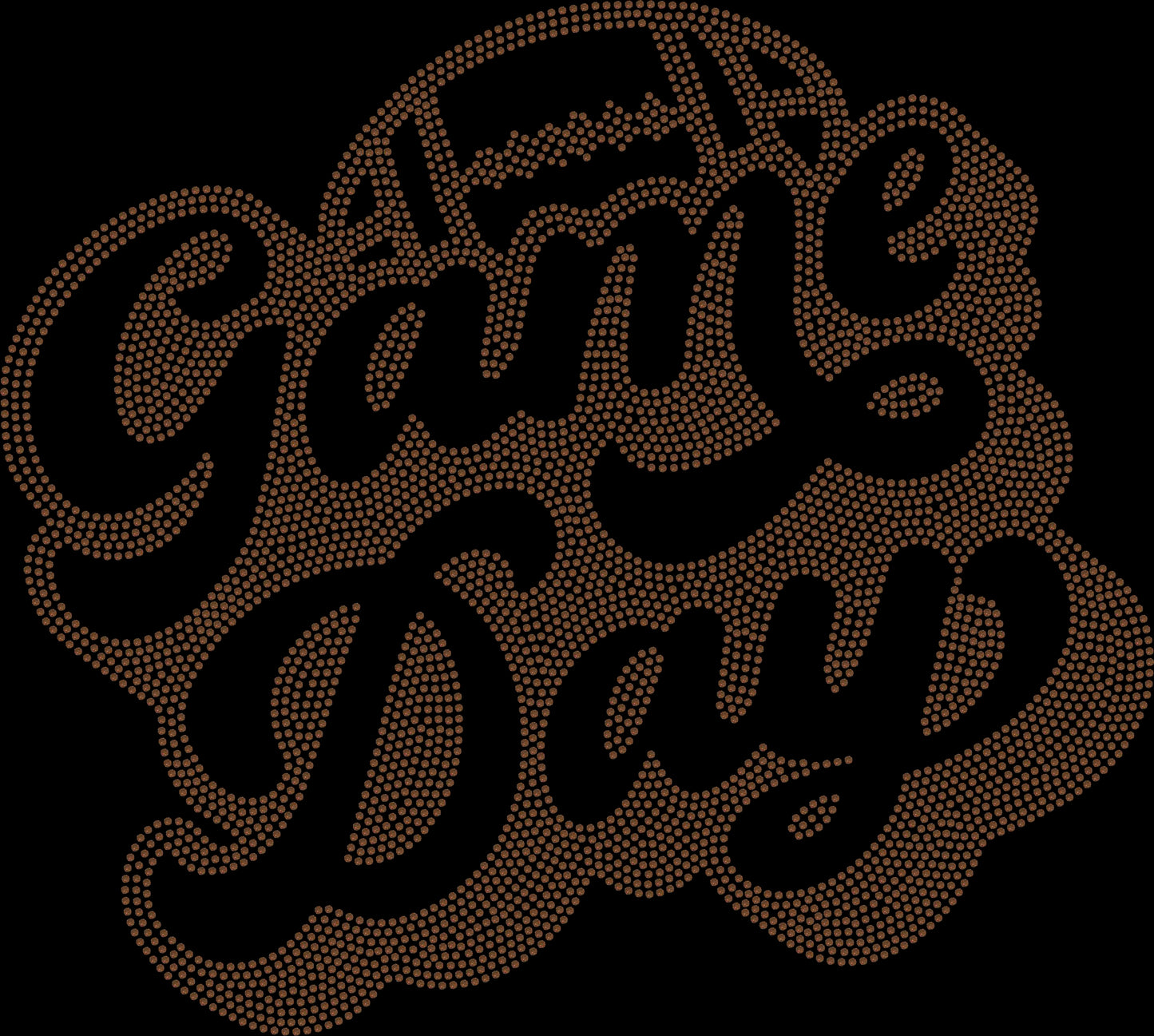 Game Day 11" 1-Color Ready to Press Spangle Transfer Bling Transfer Sparkle Transfer