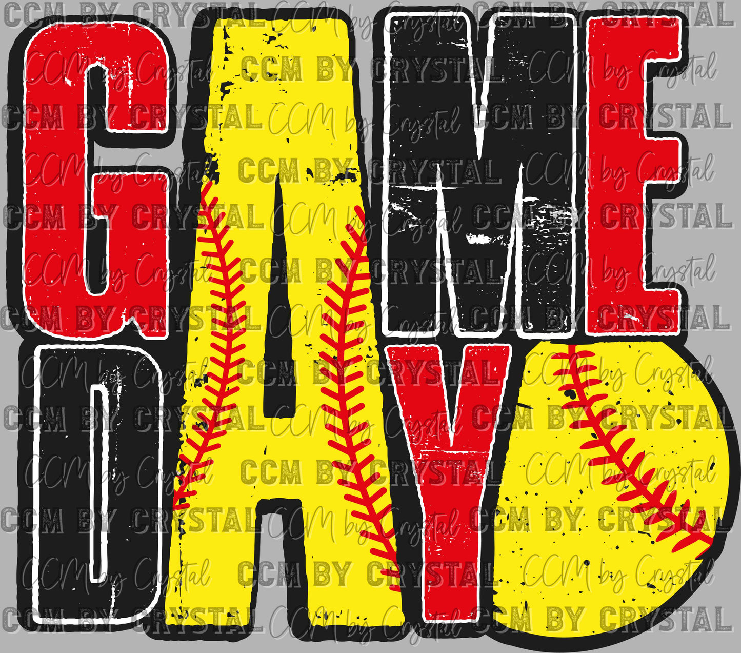 Game Day Softball Ready to Press Transfer DTF Transfer Sublimation Transfer