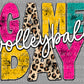 Game Day Volleyball Ready to Press Transfer DTF Transfer Sublimation Transfer
