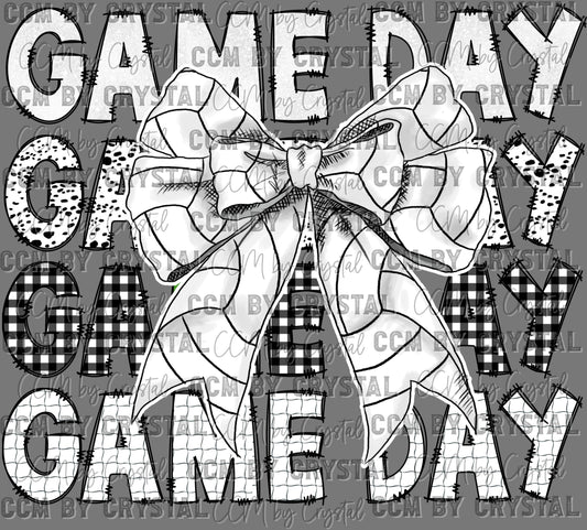 Game Day Volleyball Stacked Ready to Press Transfer DTF Transfer Sublimation Transfer
