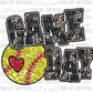 Game Day Softball Faux Sequins Faux Embroidery Ready to Press Transfer