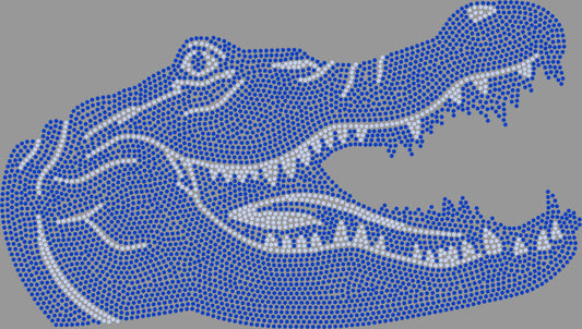 Alligator Crocodile 2-Color 11" Spangle Transfer