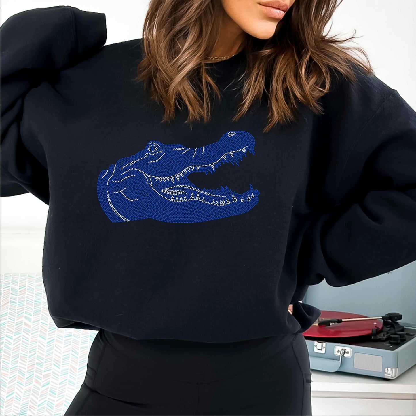 Alligator Crocodile 2-Color 11" Spangle Transfer