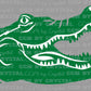 Gator Head Mascot Ready to Press Transfer DTF Transfer Sublimation Transfer