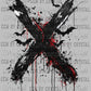 Halloween Vampire Fangs Faux Sequins Ready to Press Transfer DTF Transfer Sublimation Transfer