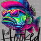 Get Hooked Fishing Ready to Press Transfer DTF Transfer Sublimation Transfer