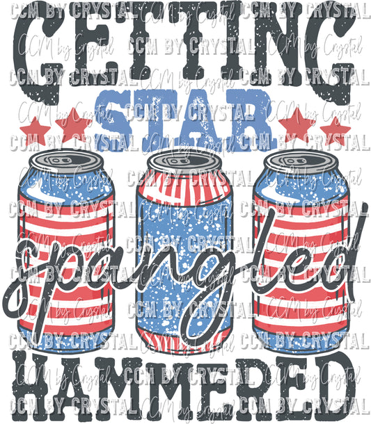 Getting Star Spangled Hammered Fourth of July Ready to Press Transfer