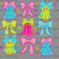 Colorful Ghosts Halloween Ready to Press Transfer DTF Transfer Sublimation Transfer