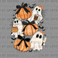 Cute Ghosts Halloween Ready to Press Transfer DTF Transfer Sublimation Transfer