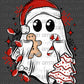 Christmas Ghost Ready to Press Transfer DTF Transfer