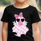 Pink Ghost Blowing A Bubble Halloween Ready to Press Transfer DTF Transfer Sublimation Transfer