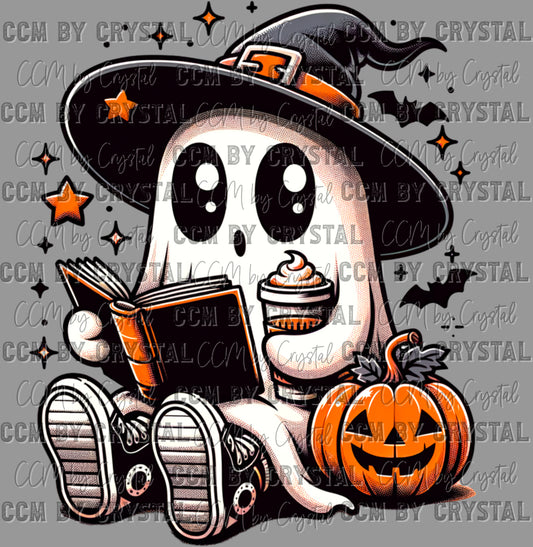 Ghost Halloween Ready to Press Transfer DTF Transfer Sublimation Transfer