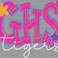 Personalized Letters and Mascot Neon Mascot Ready to Press Transfer DTF Transfer