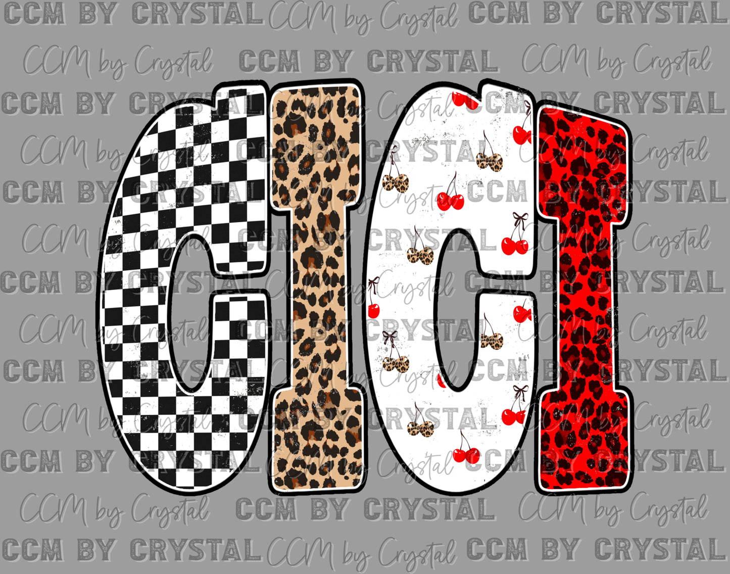 Gigi Leopard Ready to Press Instant Peel DTF Transfers Sublimation Transfers