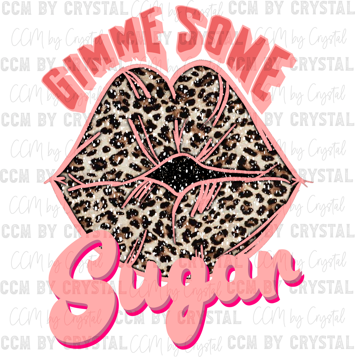 Leopard Gimme Some Sugar Ready to Press Transfer
