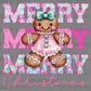 Merry Christmas Girly Gingerbread Ready to Press Transfer DTF Transfer Sublimation Transfer