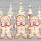 Christmas Gingerbread Friends Ready to Press Transfer DTF Transfer Sublimation Transfer