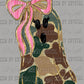 Camo Girl Ghost Halloween Ready to Press Transfer DTF Transfer Sublimation Transfer