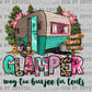 Glamper Way Too Boujee for Tents Ready to Press Transfer