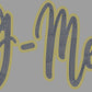 G-Men 2-Color Approximately 11" wide Spangle Transfer