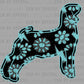 Teal Gem Show Lamb Sheep Western Rodeo Ready to Press Instant Peel DTF Transfers Sublimation Transfers