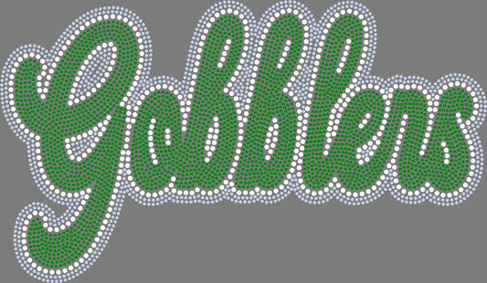 Gobblers 11" 3-Color Ready to Press Spangle Transfer Bling Transfer Sparkle Transfer