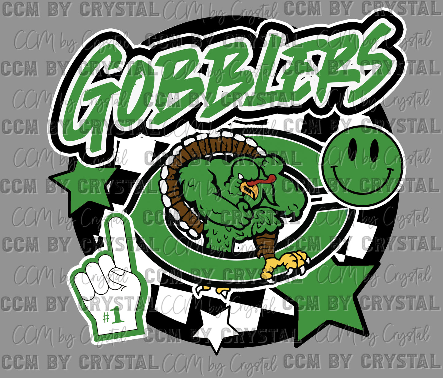 Cuero Gobblers Ready to Press Transfer DTF Transfer Sublimation Transfer