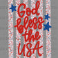 God Bless the USA 4th of July Patriotic DTF Transfer Sublimation Transfer