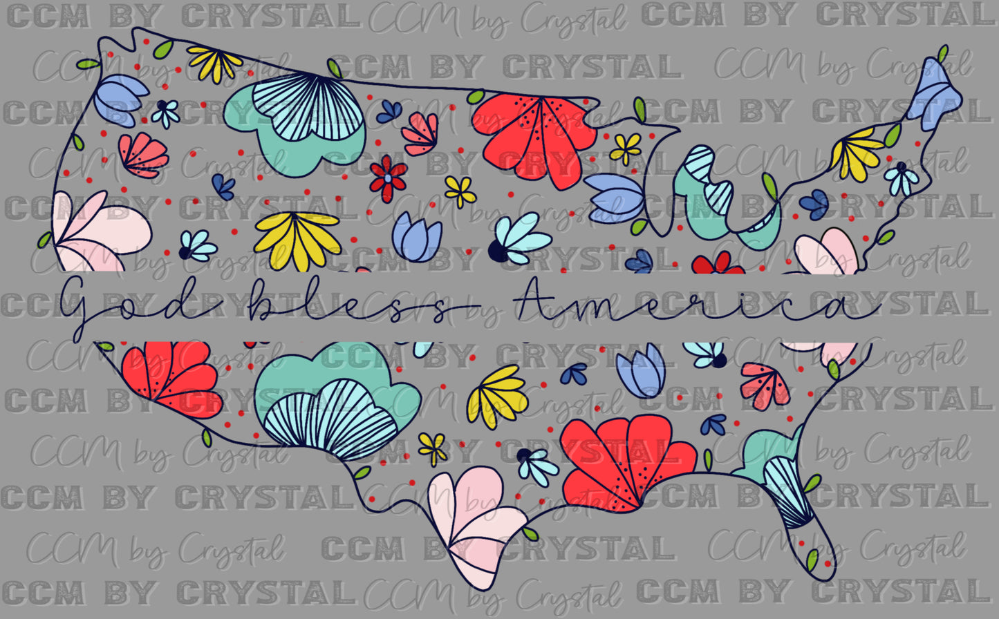God Bless America Fourth of July Ready to Press Transfer DTF Transfer Sublimation Transfer